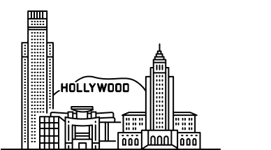 洛杉矶市天线线绘制